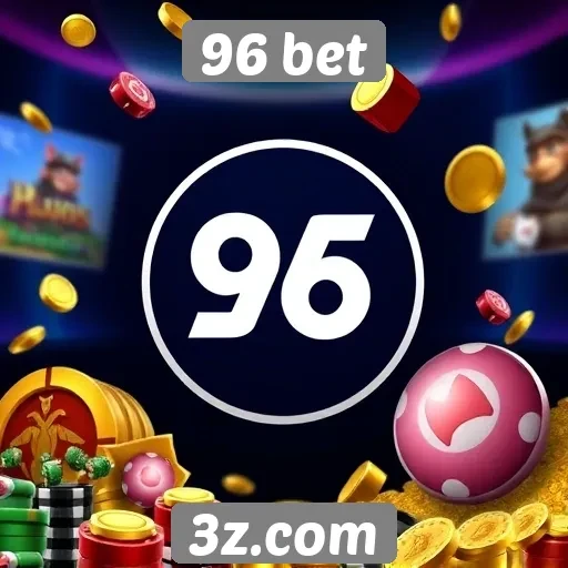 Diversidade de jogos disponíveis na plataforma 96 bet