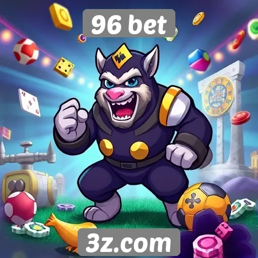 Variedade de jogos disponíveis na 96 bet